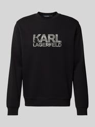 Sweatshirt mit Label-Print von Karl Lagerfeld Schwarz - 15