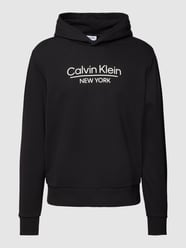 Hoodie mit Logo-Print Modell 'NEW YORK' von CK Calvin Klein Grau / Schwarz - 7