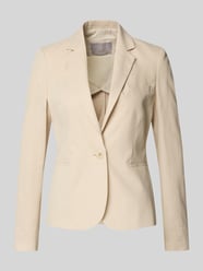 Regular Fit Blazer aus Leinen-Mix mit Paspeltaschen von Christian Berg Woman Selection Beige - 45