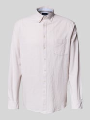 Regular Fit Freizeithemd mit Button-Down-Kragen von Christian Berg Men Beige - 30