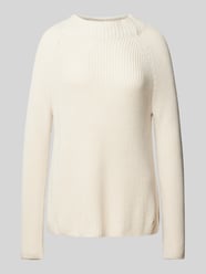 Gebreide pullover met ronde hals en labeldetail van Monari - 2