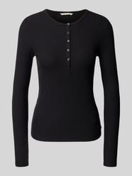 Bluzka z długim rękawem o kroju slim fit z mieszanki wiskozy od Tom Tailor Denim - 23