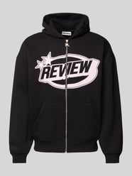 Sweatjacke mit Label-Print von REVIEW Schwarz - 19