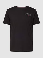 T-Shirt mit Label-Print von Tommy Hilfiger Schwarz - 32
