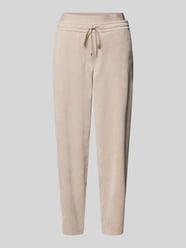 Corduroy broek met elastische band, model 'EDEN' van Cambio Beige - 48