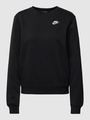 Sweatshirt mit Label-Stitching von Nike Schwarz - 2