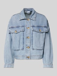 Cropped Jeansjacke aus reiner Baumwolle Modell 'SILKA' von Vero Moda Blau - 44