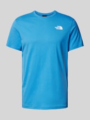 T-Shirt mit Label-Print Modell 'REDBOX' von The North Face Blau - 18