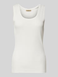 Tanktop mit Feinripp Modell 'Anagram' von Smith and Soul Beige - 8