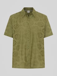 regular fit blouse van puur katoen met opengewerkte borduursels van Brax - 15