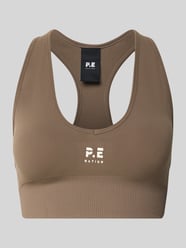 Sportbeha met ronde hals, model 'SEAMLESS' van P.E Nation Beige - 1