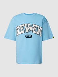 T-Shirt mit Label-Print von REVIEW Blau - 40