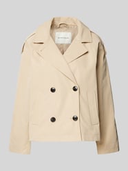 Regular Fit Trenchjacke aus wasserabweisendem Material von Tom Tailor Beige - 40