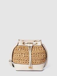 Torba typu worek z efektem plecionki model ‘LIGURIA’ od Guess Szary - 9