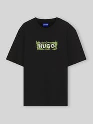 t-shirt o kroju regular fit z czystej bawełny model 'Niviotee' od HUGO Blue - 41
