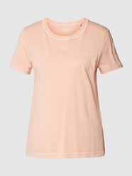 T-Shirt mit Label-Stitching Modell 'Sunfaded' von Gant Orange - 14