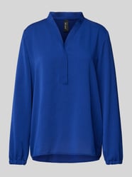 Blusenshirt mit V-Ausschnitt von Marc Cain Blau - 34