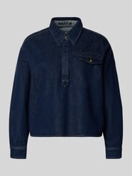 Regular fit Jeansblouse met Borstzak van Luisa Cerano - 5
