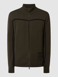 Strickjacke mit Logo-Stickereien  von ARMANI EXCHANGE Grün - 39