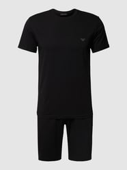 Pyjama met labeldetails van Emporio Armani Grijs / zwart - 7