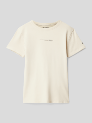 T-Shirt mit Statement-Print  Modell 'DAVIDE' von Pepe Jeans Weiß - 20