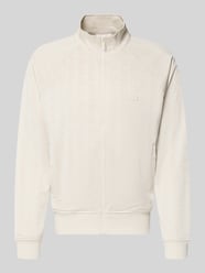 Regular Fit Sweatjacke mit Logo-Patch von Lacoste Beige - 41
