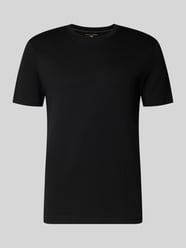 T-Shirt mit geripptem Rundhalsausschnitt von Christian Berg Men - 13