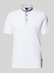 Regular Fit Poloshirt mit Stehkragen von bugatti - 28