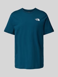 T-Shirt mit Label-Print von The North Face Blau - 38