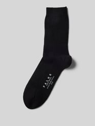 Socken mit Label-Stitching Modell 'COSY' von Falke Schwarz - 37