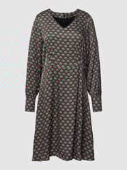 Midi-jurk met all-over motief van More & More Groen - 41