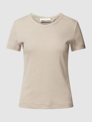 T-Shirt in Ripp-Optik Modell 'KARDAA' von Armedangels Braun - 1