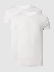 T-Shirt im 2er-Pack mit Brand-Schriftzug von Gant Weiß - 45