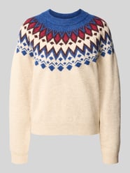 Pullover mit kontrastreichem Rundhals-Strickmuster von Jake*s Casual - 8