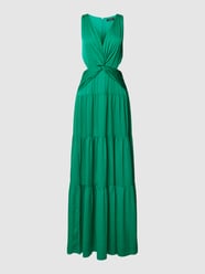 Maxikleid mit tiefem V-Ausschnitt Modell 'RENRUR' von Lauren Ralph Lauren Grün - 43