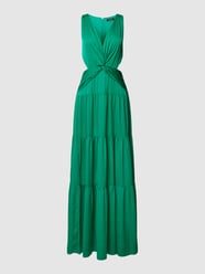 Maxi-jurk met diepe V-hals, model 'RENRUR' van Lauren Dresses Groen - 2