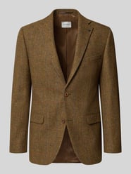marynarka na 2 guziki o kroju slim fit z żywej wełny od ROY ROBSON - 42