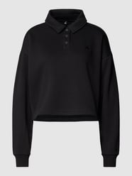 Cropped Sweatshirt mit rückseitigem Label-Print von ADIDAS SPORTSWEAR Schwarz - 7