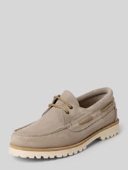 Schnürschuhe aus Veloursleder Modell 'LEVI 1B' von Marc O'Polo Beige - 36
