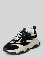 Sneakersy z mieszanki skóry i tkaniny model 'Possess-H2' od Steve Madden - 7