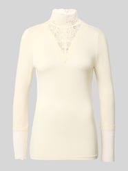 Bluzka o kroju slim fit z mieszanki lyocellu z długim rękawem model ‘Marica’ od Soyaconcept - 48