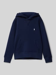 Hoodie mit Label-Stitching von Polo Ralph Lauren Teens Blau - 40