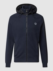 Kurtka z dzianiny z kapturem modell ‘Knit jacket with hood’ od Lerros Niebieski - 22