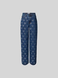 Straight Fit Jeans aus reiner Baumwolle von Self-Portrait - 5