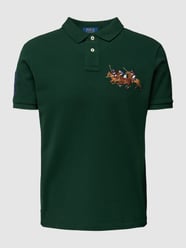 Custom Slim Fit Poloshirt mit Motiv-Stitching von Polo Ralph Lauren Grün - 10