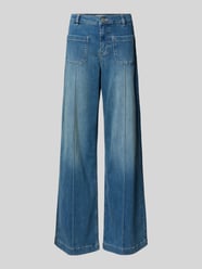 Jeans mit weitem Bein und Eingrifftaschen Modell 'Melly' von OPUS PANTS - 1