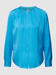 Blouseshirt met plooien, model 'Banorah' van BOSS Blauw - 46