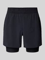 Shorts im 2-in-1-Look mit elastischem Bund von Under Armour Schwarz - 4