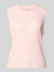 Bezrękawnik o kroju regular fit z okrągłym dekoltem model 'SUNNY' od ONLY Fuksjowy - 2