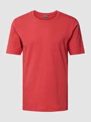 T-shirt met ronde hals, model 'Living Shirt' van Hanro Rood - 48